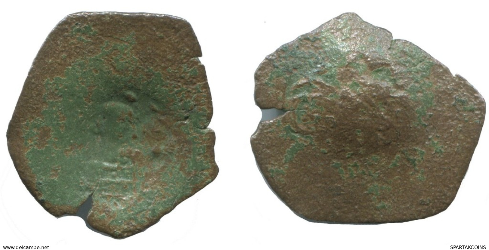 TRACHY BYZANTINISCHE Münze  EMPIRE Antike Authentisch Münze 0.9g/20mm #AG666.4.D.A - Byzantium