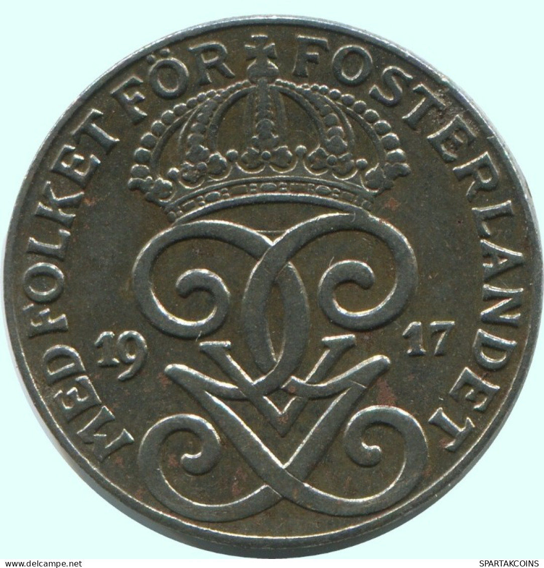 2 ORE 1917 SWEDEN Coin #AC751.2.U.A - Suecia