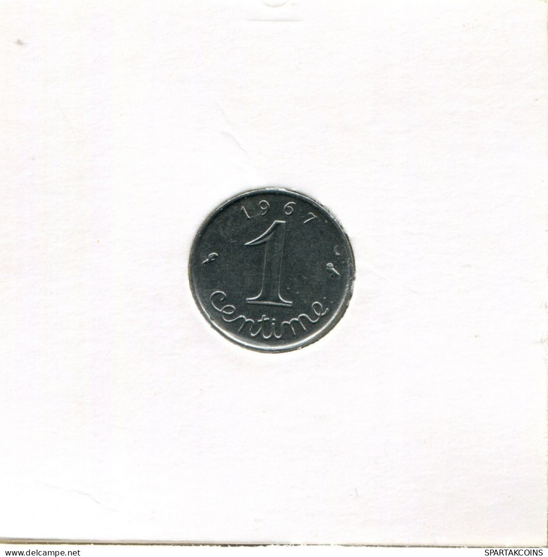 1 CENTIME 1967 FRANKREICH FRANCE Französisch Münze #AK515.D.A - 1 Centime