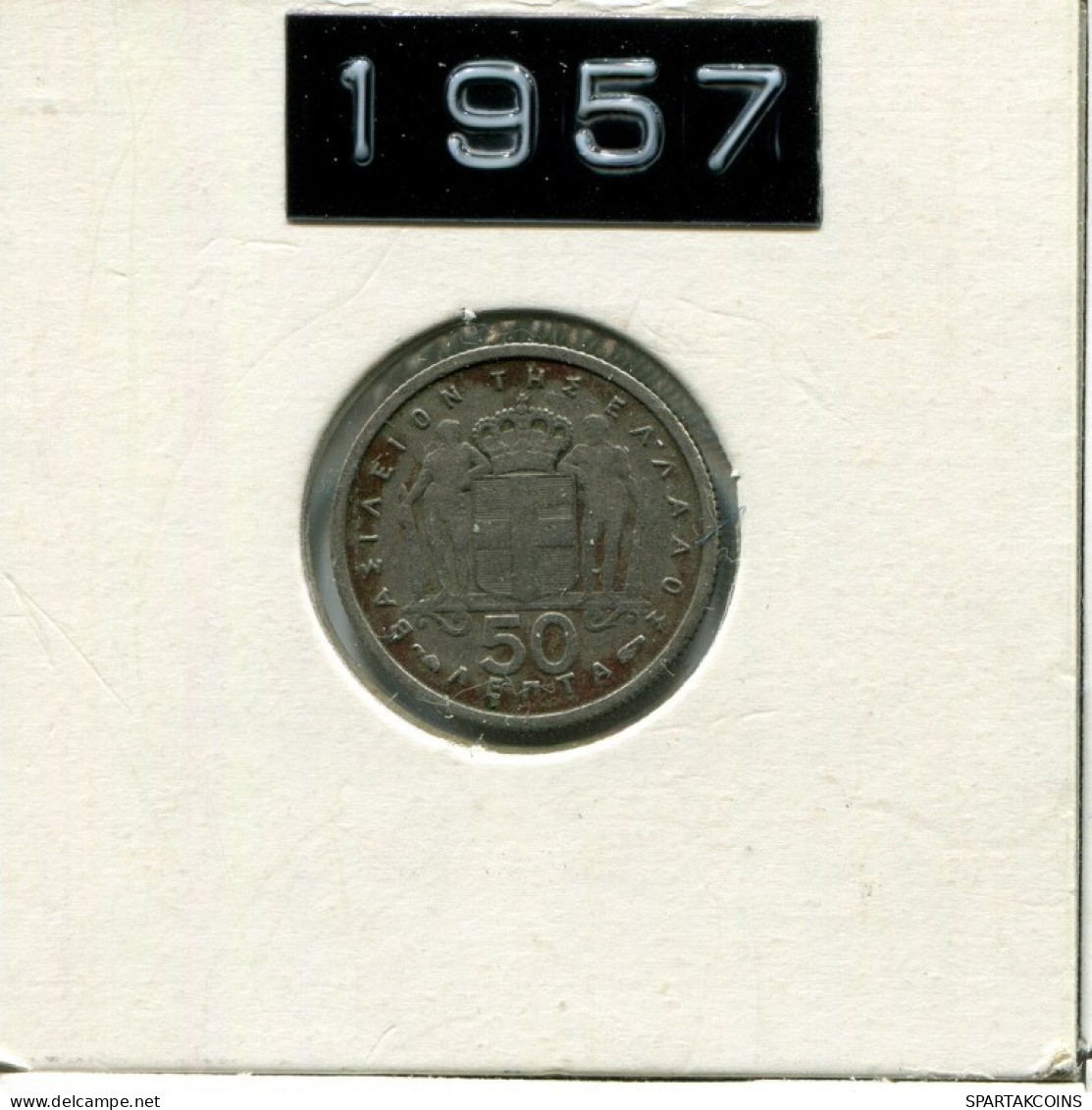 50 LEPTA 1957 GRECIA GREECE Moneda #AK476.E.A - Griechenland