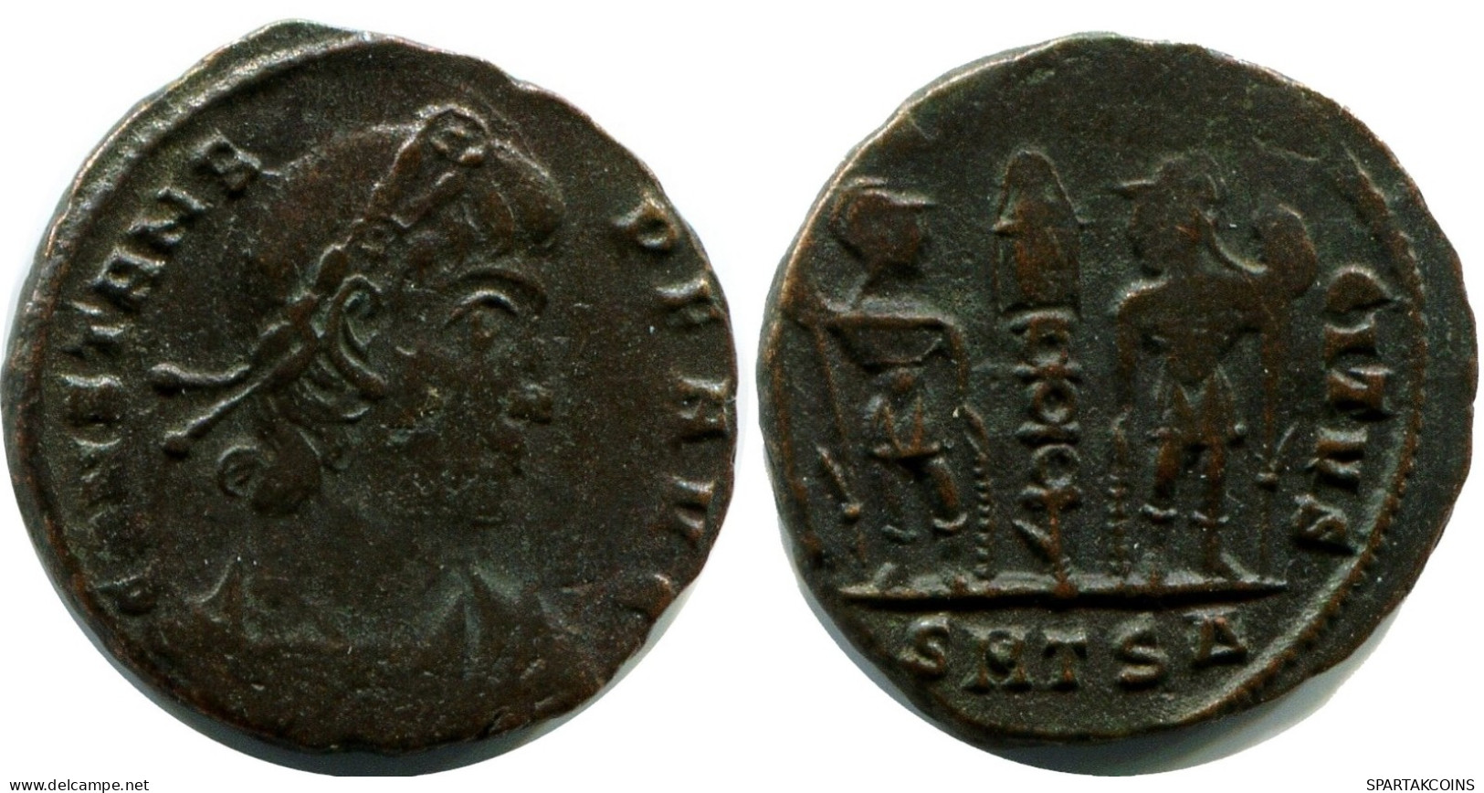 CONSTANS MINTED IN THESSALONICA FROM THE ROYAL ONTARIO MUSEUM #ANC11915.14.F.A - The Christian Empire (307 AD To 363 AD)