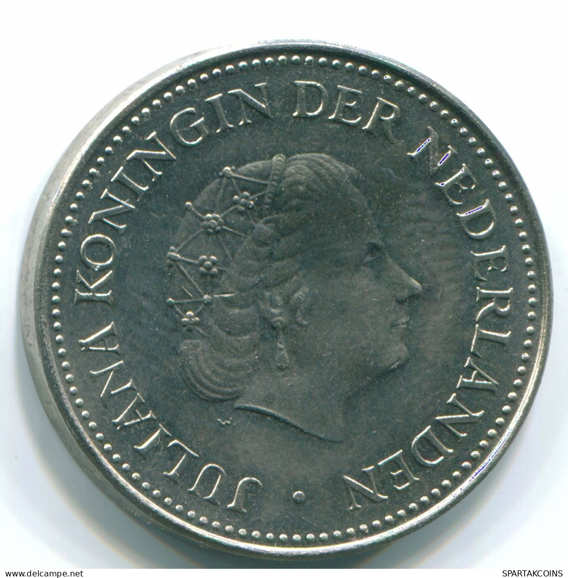 1 GULDEN 1971 ANTILLAS NEERLANDESAS Nickel Colonial Moneda #S11966.E.A - Antillas Neerlandesas