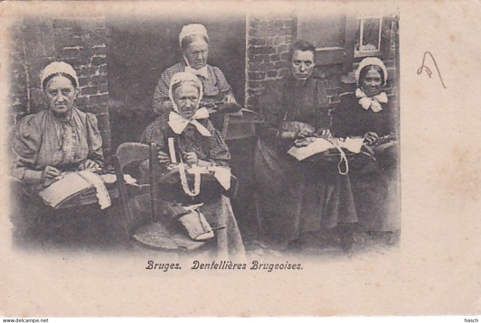 3726	54	Bruges, Dentellières Brugeoises (poststempel 1904) - Brugge