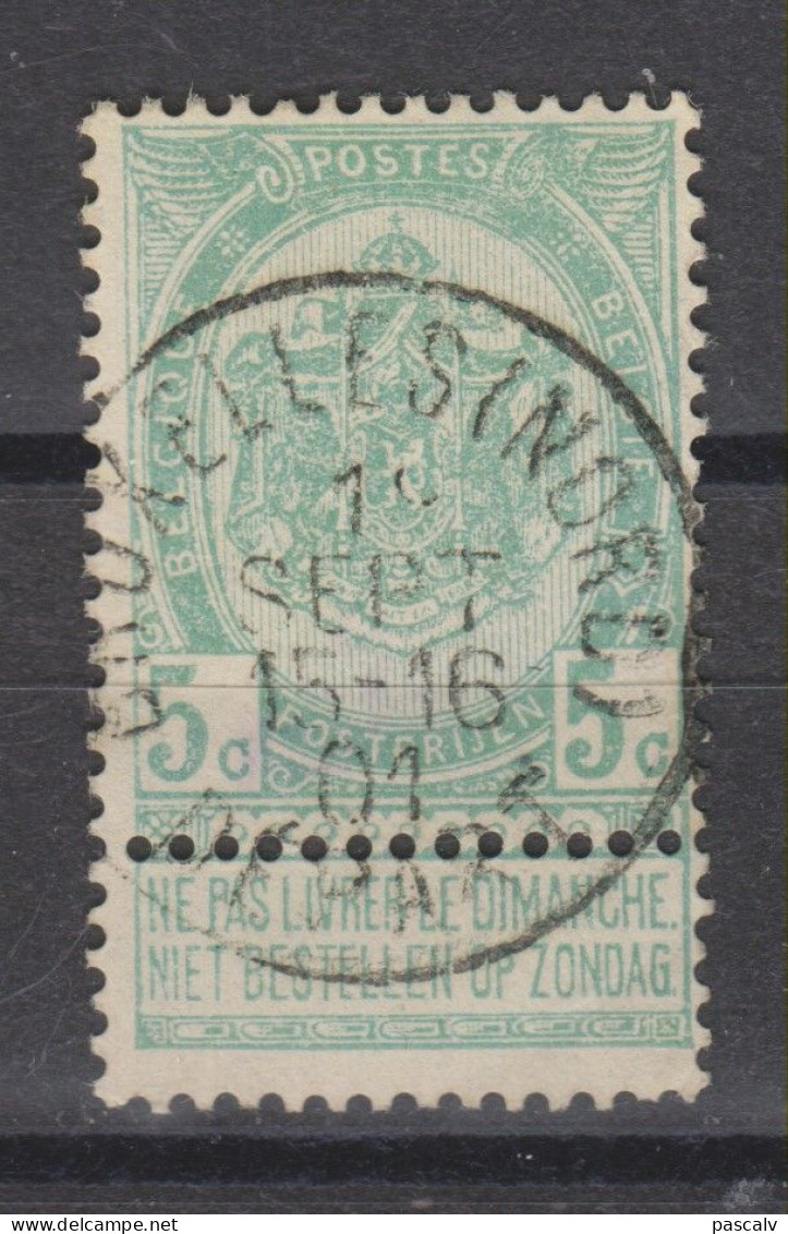 COB 56 Oblitération Centrale BRUXELLES (NORD) DEPART - 1893-1907 Wappen