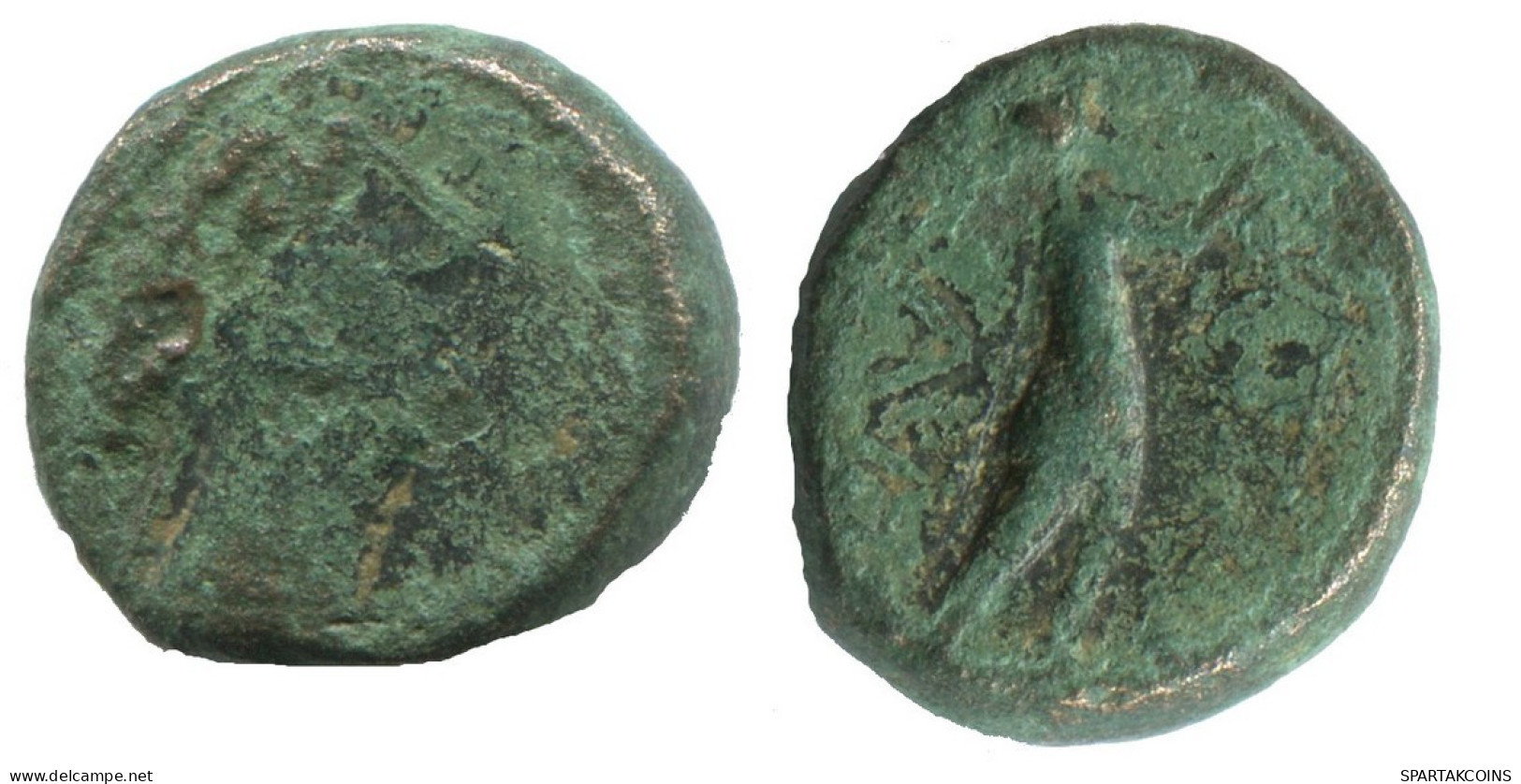 Auténtico Original GRIEGO ANTIGUO Moneda 2.6g/13mm #NNN1472.9.E.A - Griechische Münzen