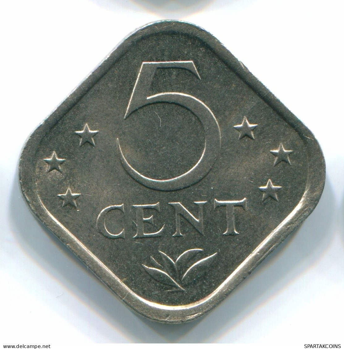 5 CENTS 1975 ANTILLAS NEERLANDESAS Nickel Colonial Moneda #S12233.E.A - Antilles Néerlandaises