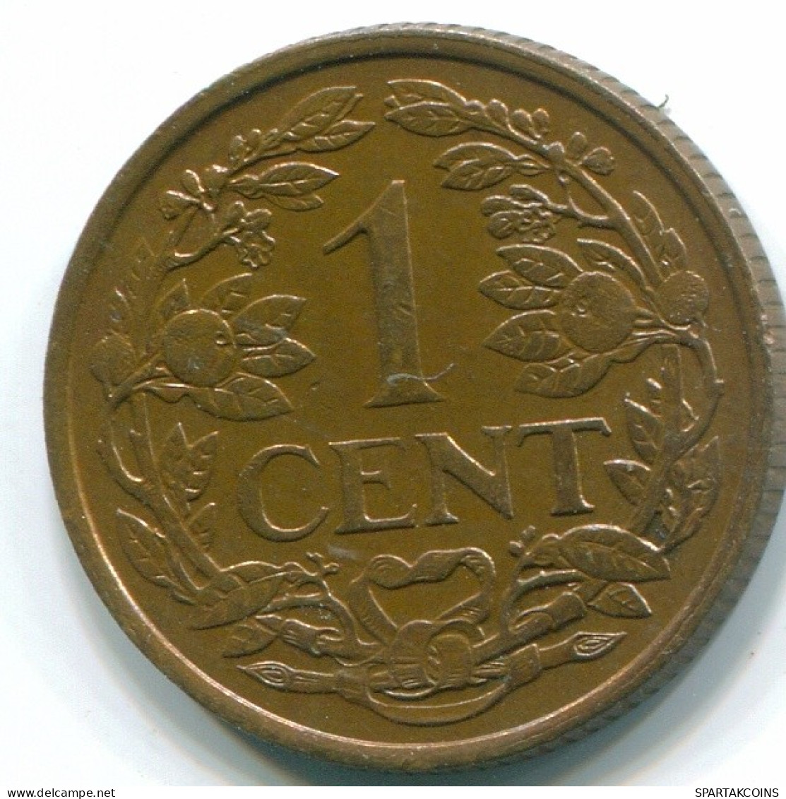 1 CENT 1959 NETHERLANDS ANTILLES Bronze Fish Colonial Coin #S11044.U.A - Niederländische Antillen