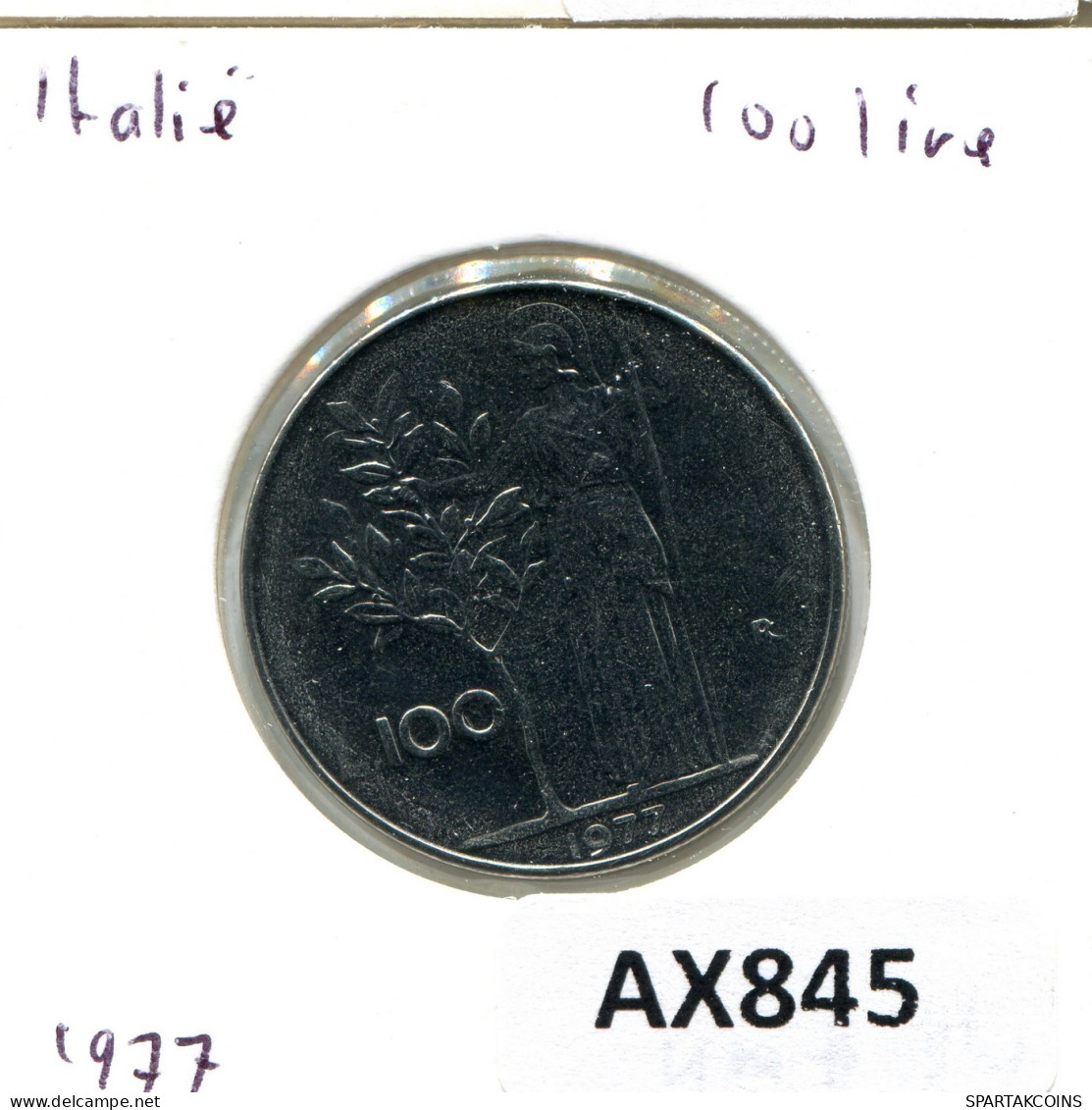 100 LIRE 1977 ITALIA ITALY Moneda #AX845.E.A - 100 Liras