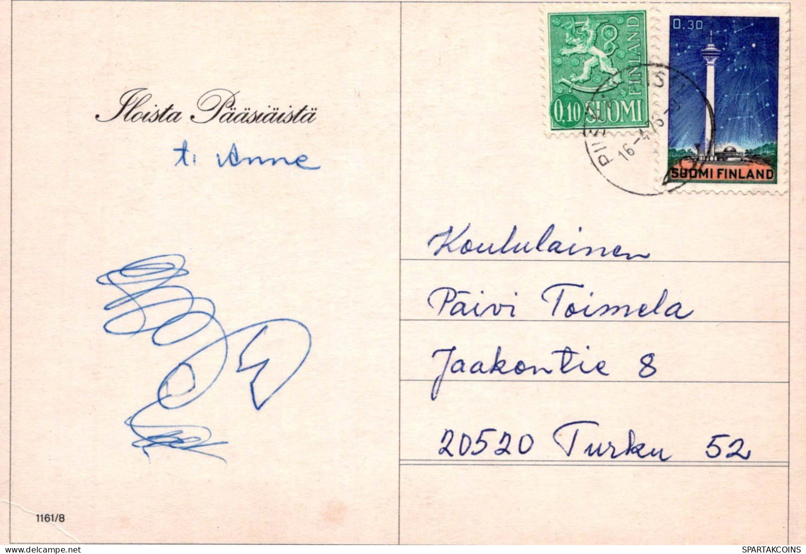 PASQUA POLLO UOVO Vintage Cartolina CPSM #PBO778.A - Pasqua