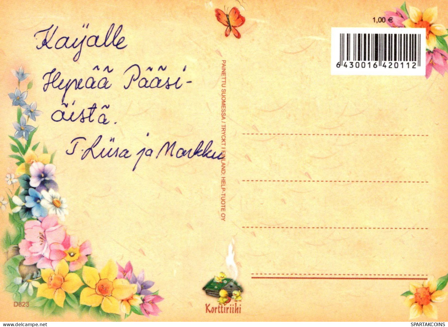 PASCUA POLLO HUEVO Vintage Tarjeta Postal CPSM #PBO647.A - Pasqua
