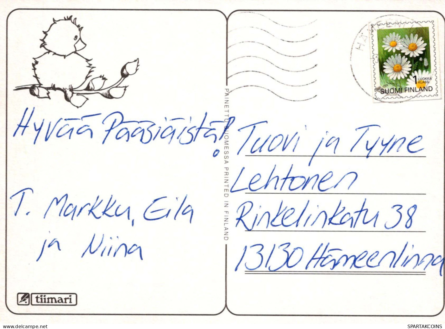 PASCUA CONEJO Vintage Tarjeta Postal CPSM #PBO457.A - Pasqua