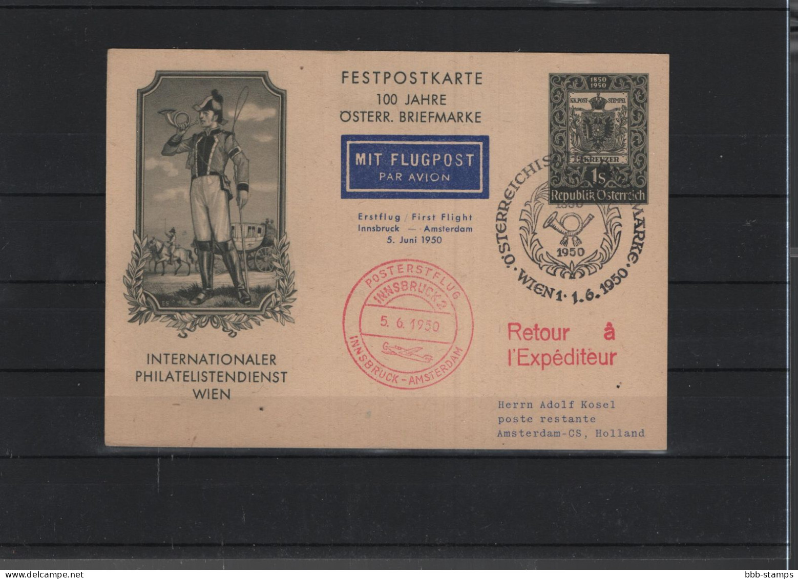 Österreich Michel Kat.Nr. U Festpostkarte 1951 - Covers