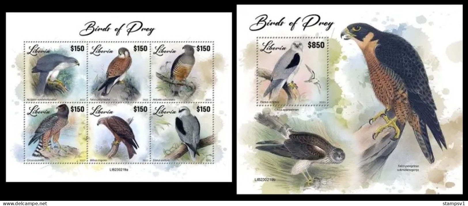 Liberia  2023 Birds Of Prey. (219) OFFICIAL ISSUE - Águilas & Aves De Presa