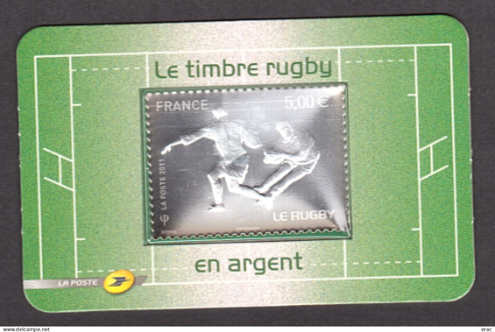 France - 2011 - Autoadhésif N° 597 - Neuf ** - Le Rugby - Timbre Argent Sous Blister Cartonné - Unused Stamps