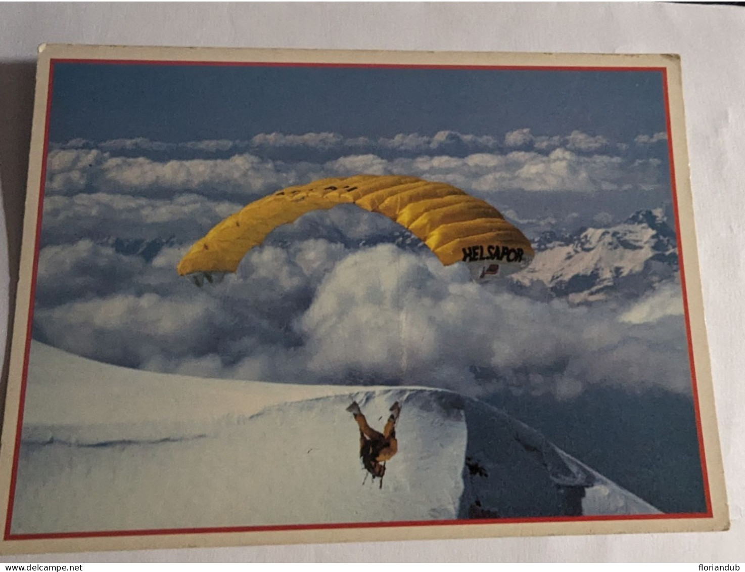 CP - Parachutisme  Descente En  Parapente Du Mont Blanc - Fallschirmspringen