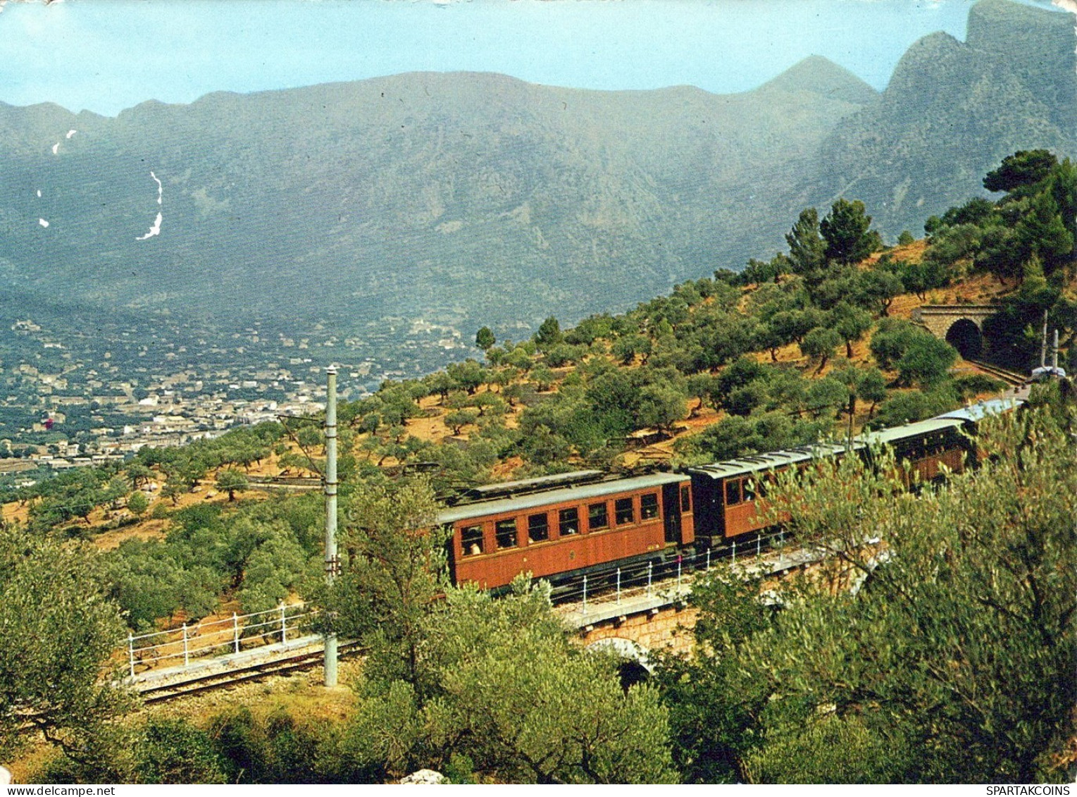 TRENO TRASPORTO FERROVIARIO Vintage Cartolina CPSM #PAA935.A - Trains