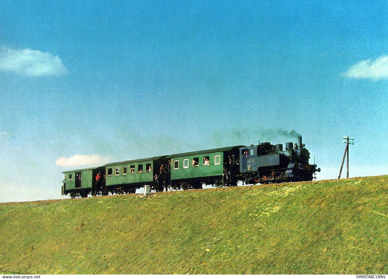 TRAIN RAILWAY Transport Vintage Postcard CPSM #PAA860.A - Trains