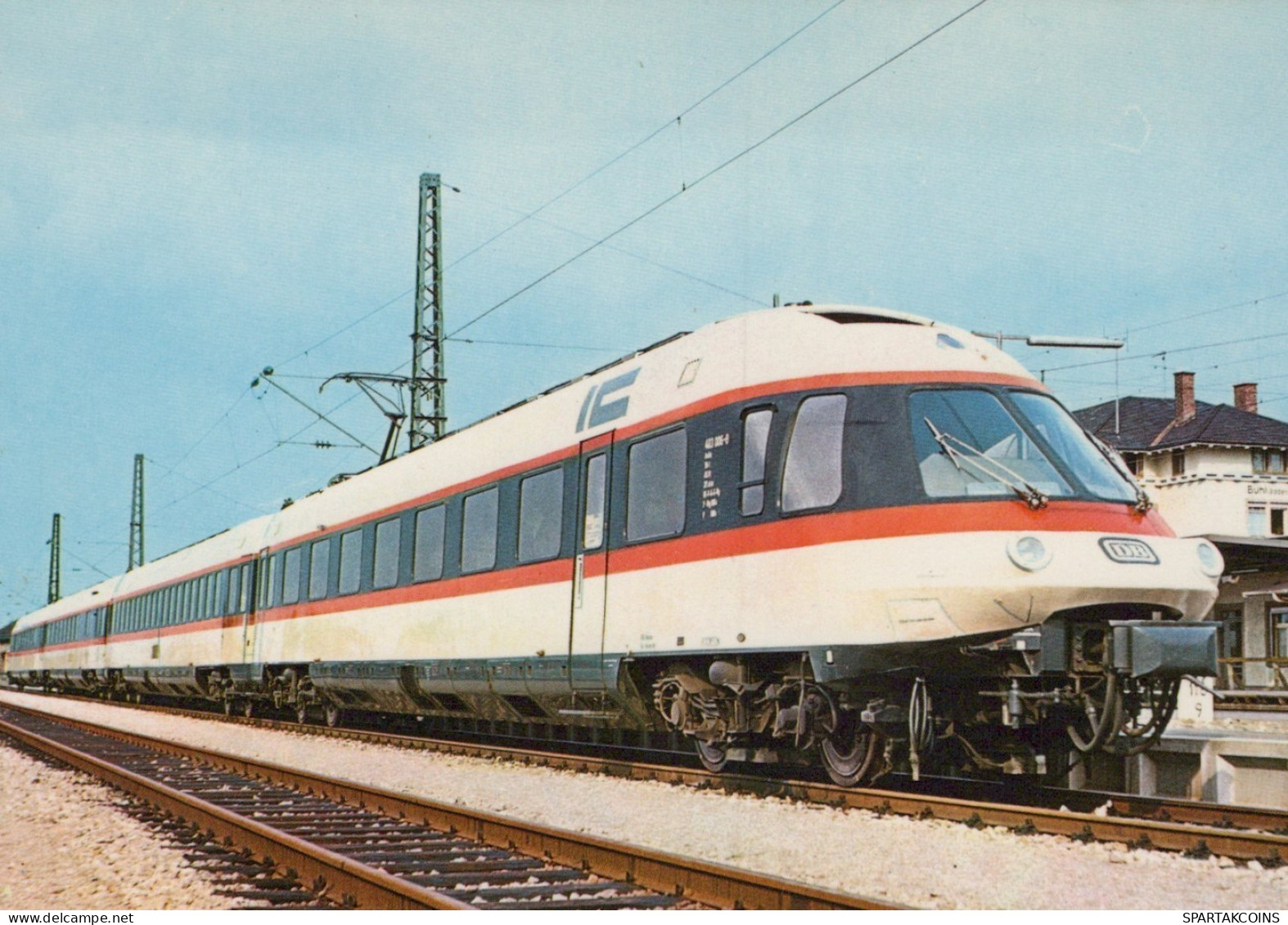 TREN TRANSPORTE Ferroviario Vintage Tarjeta Postal CPSM #PAA851.A - Trains