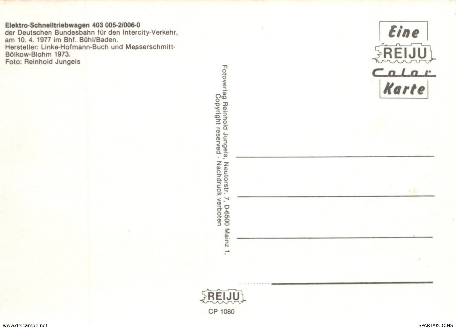 TREN TRANSPORTE Ferroviario Vintage Tarjeta Postal CPSM #PAA851.A - Eisenbahnen