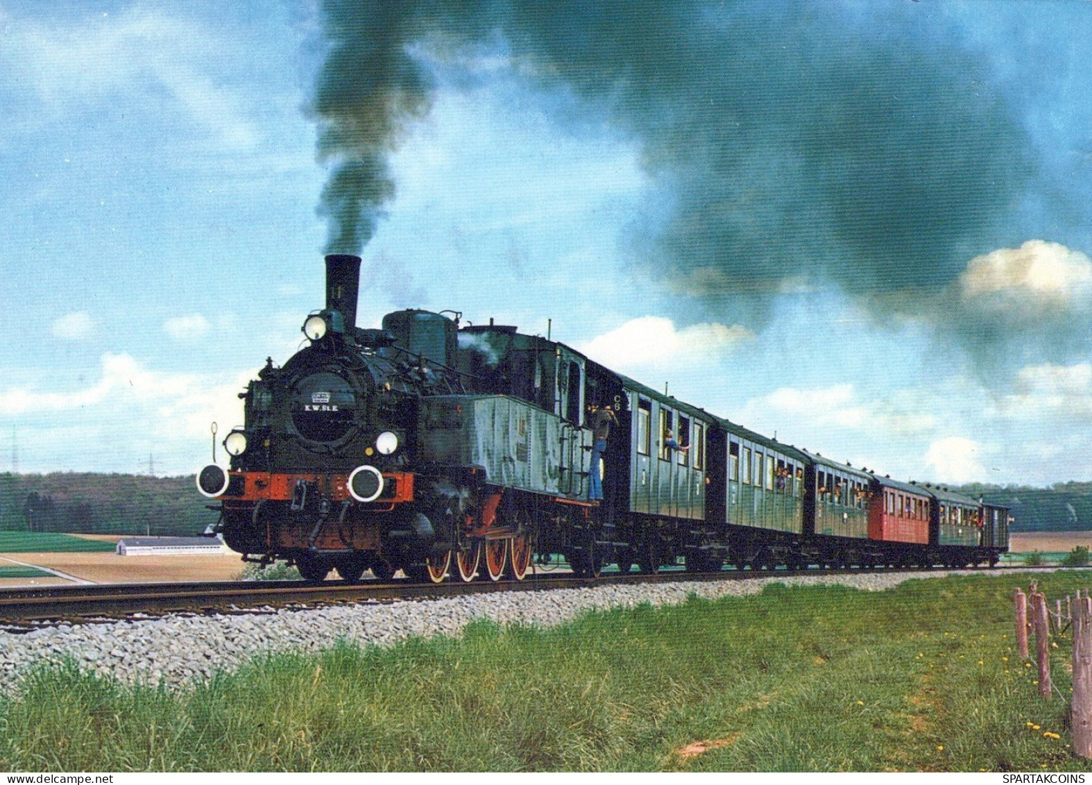 ZUG Schienenverkehr Eisenbahnen Vintage Ansichtskarte Postkarte CPSM #PAA859.A - Trains