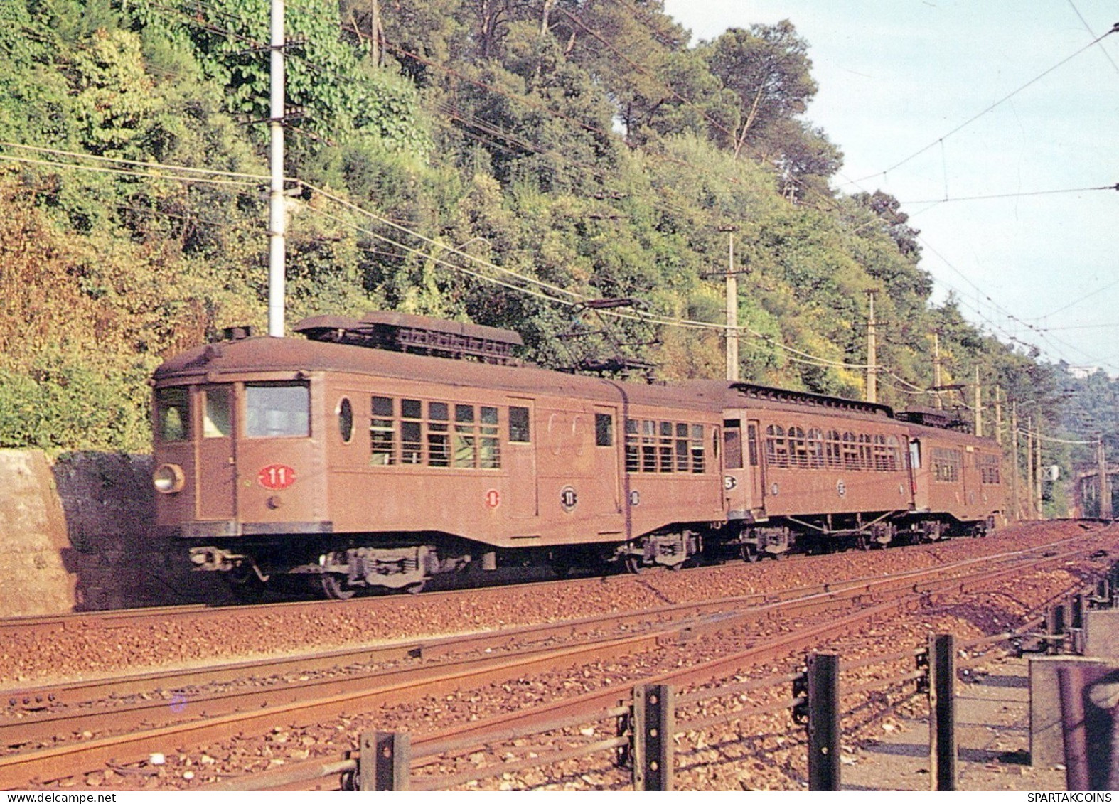 TRENO TRASPORTO FERROVIARIO Vintage Cartolina CPSM #PAA696.A - Treinen