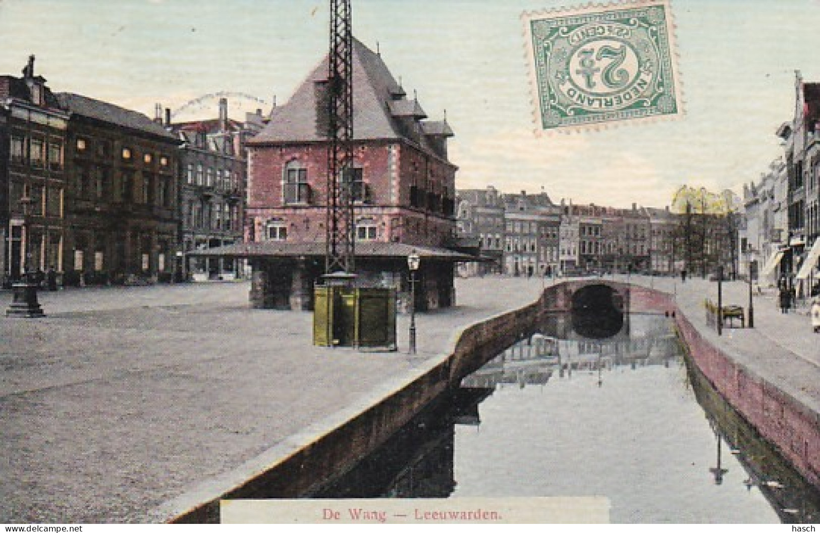 48156Leeuwarden, De Waag. (poststempel 1909) - Leeuwarden