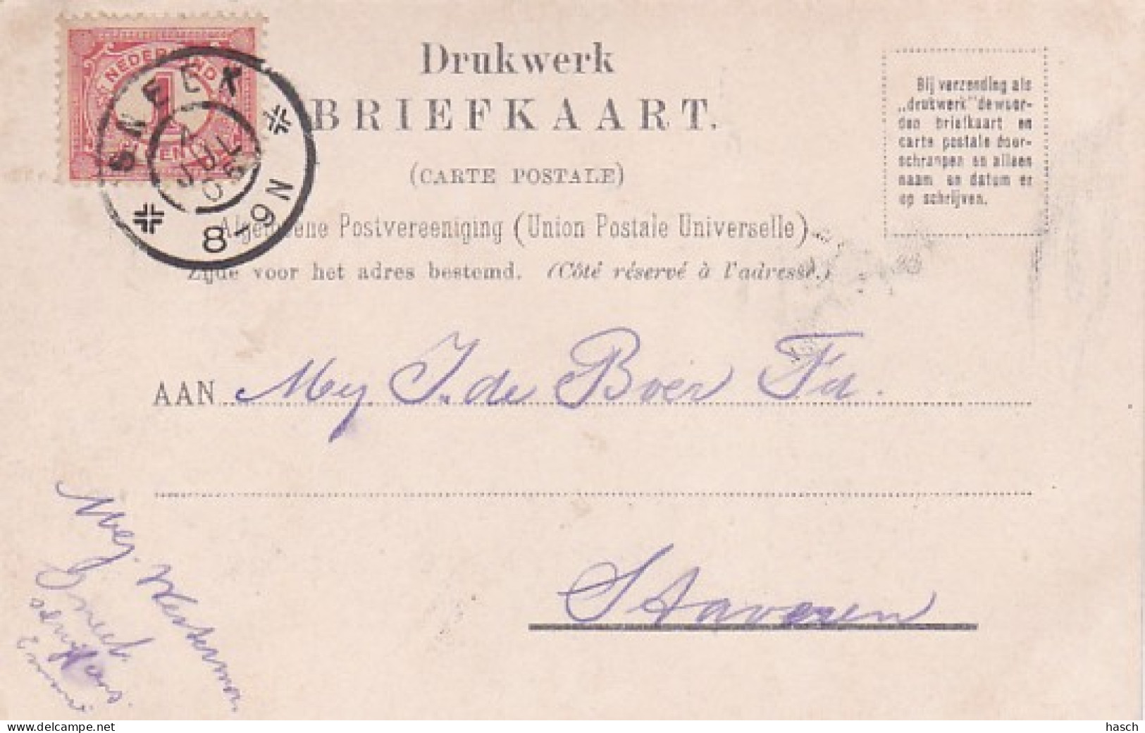 481517Sneek, Scharn. (poststempel 1905) - Sneek