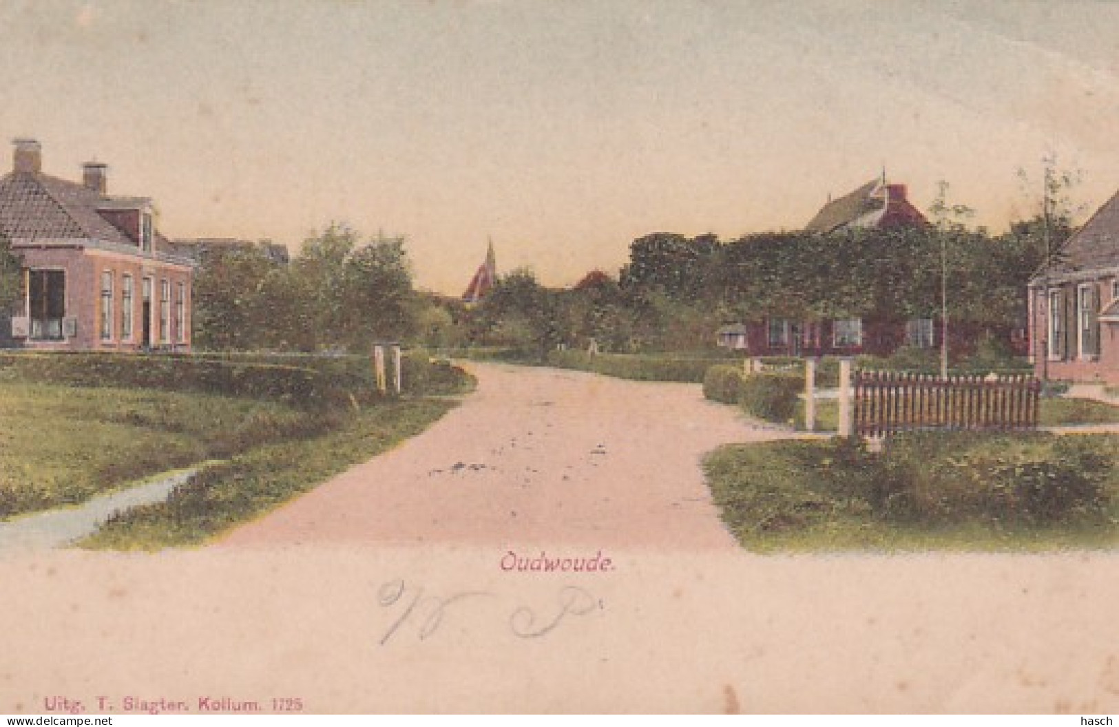 481530Oudwoude. (poststempel 1902)(zie Hoeken En Randen En Achterkant) - Autres & Non Classés