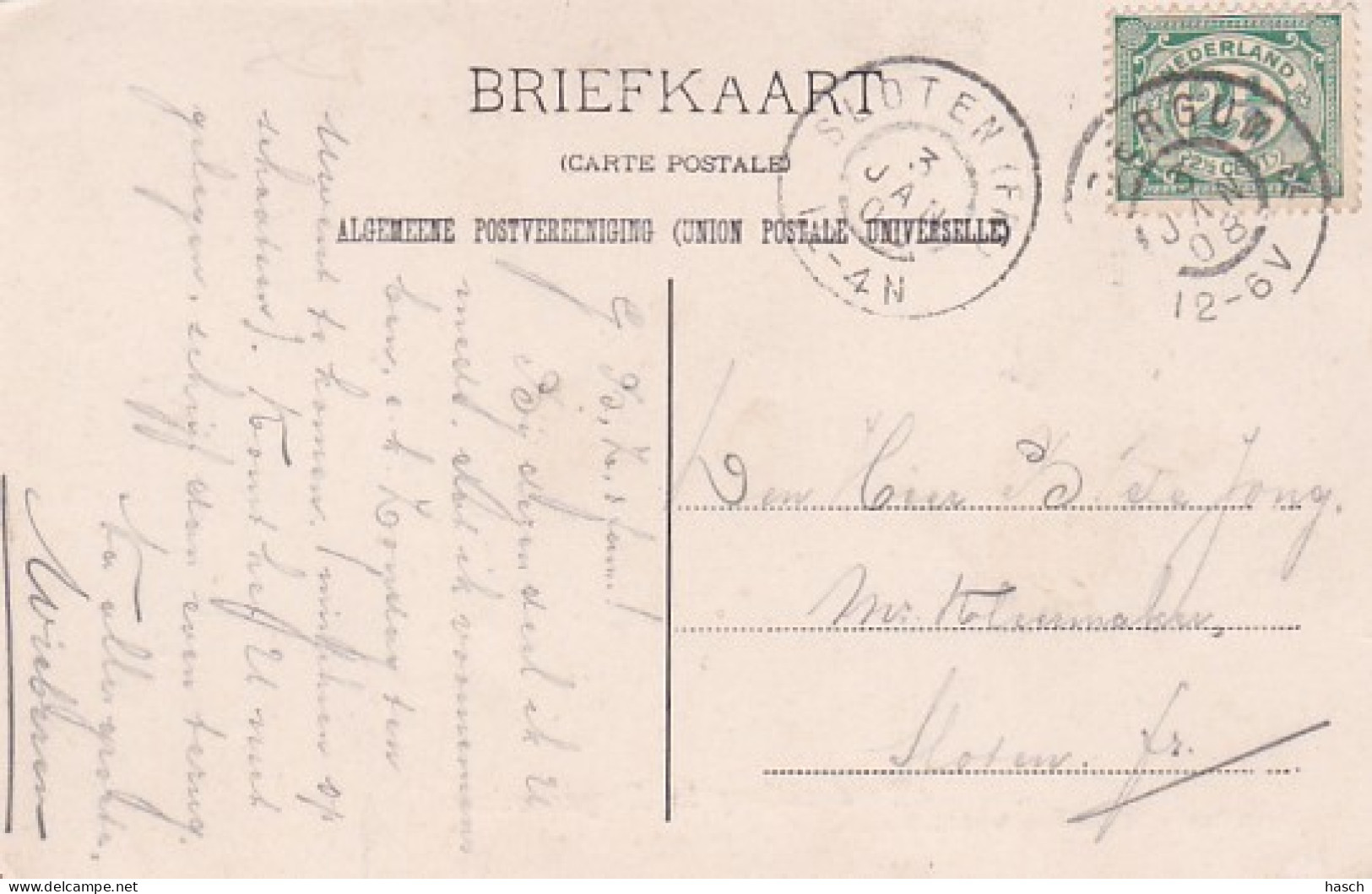 481537De Draaibrug Te Bergumerdam. (poststempel 1908) - Autres & Non Classés