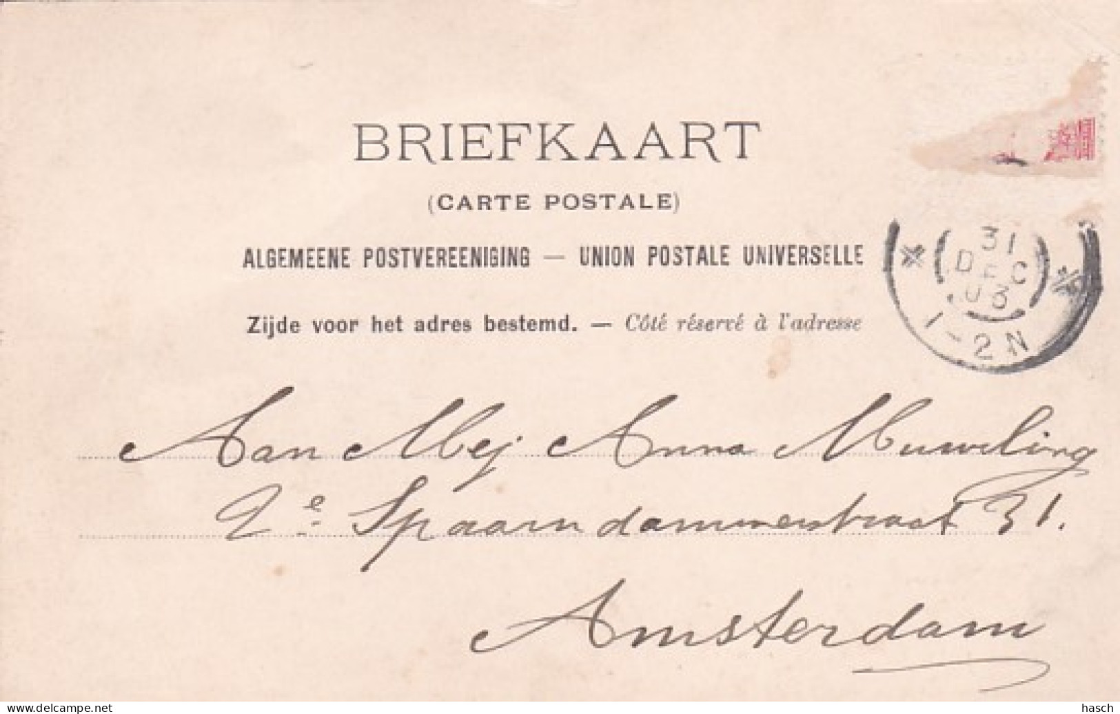 481544Groete Uit Joure, Midstraat. (poststempel 1903)(achterkant Begint Los Te Laten, Linksboven Een Klein Vouwtje) - Joure