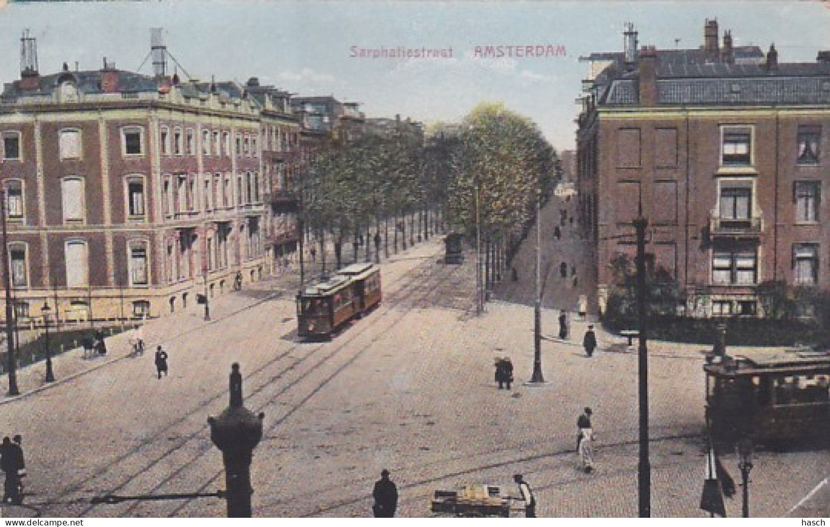 4817      12           Amsterdam, Sarphatistraat 1920. (rechtsonder Plakband Hoekje, Kaart Is Iets Bobbelig Door - Amsterdam