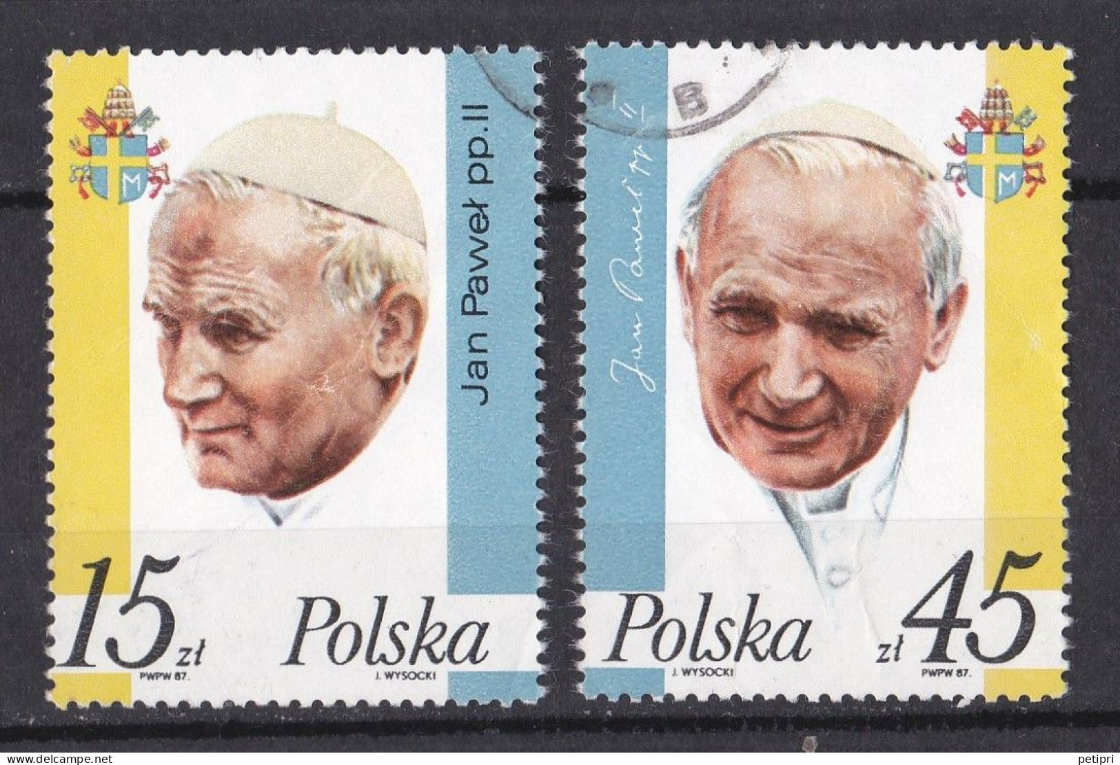 Pologne - République 1981 - 1990   Y & T N °  2909  Et  2910  Oblitérés - Usados