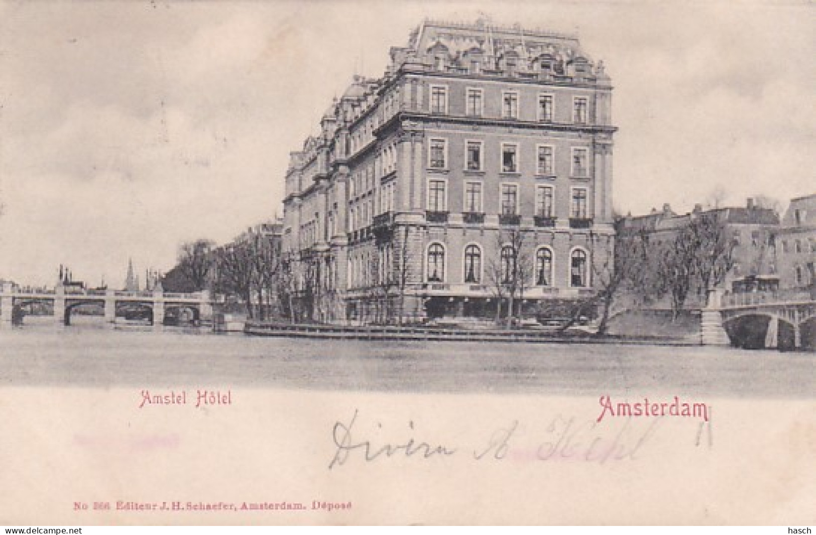 4817111Amsterdam, Amstel Hotel. (poststempel 1903) .)(Kaart Is Iets Bobbelig Door Waterschade ?) - Amsterdam
