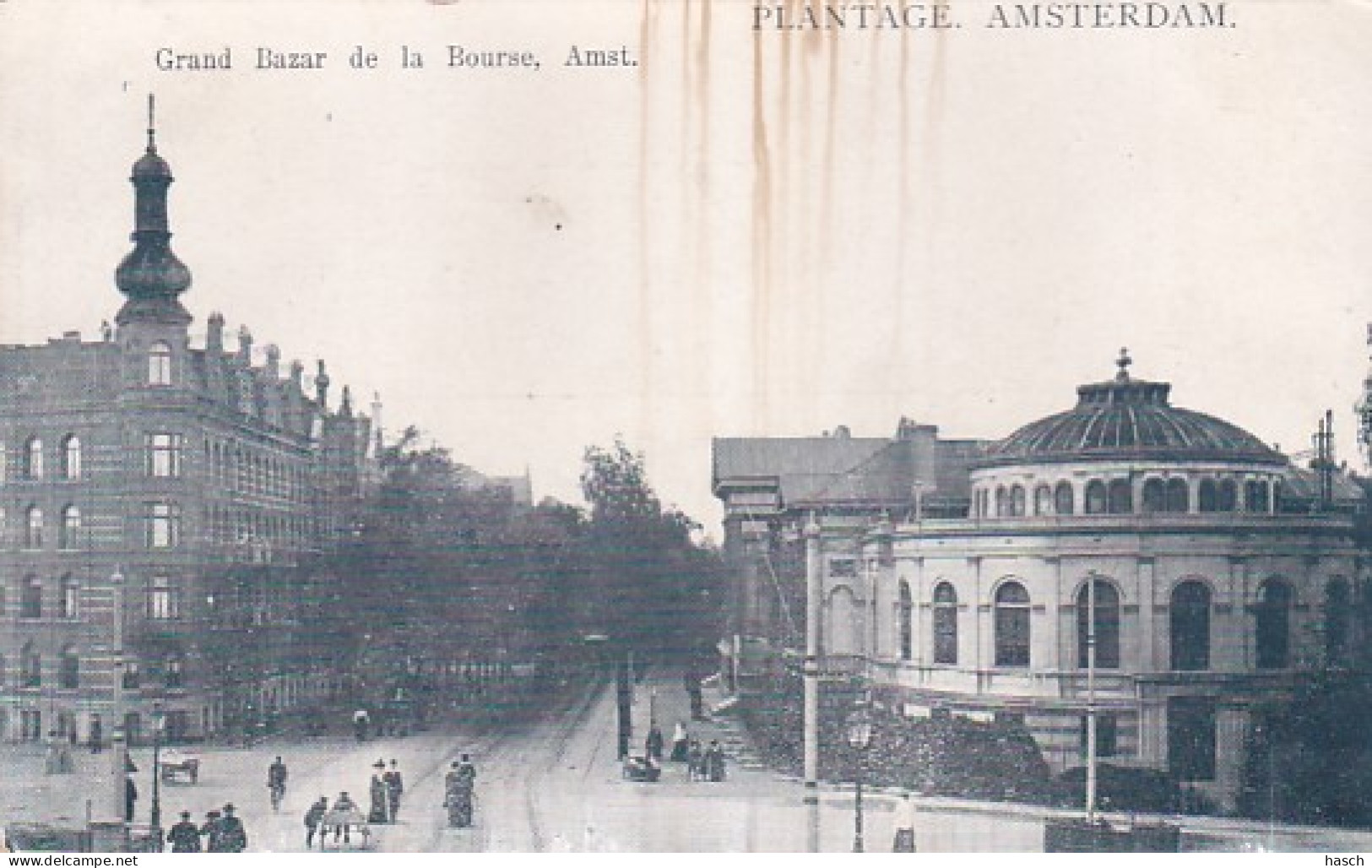 4817121Amsterdam, Plantage Rond 1900.(Kaart Is Iets Bobbelig Door Waterschade ?)   - Amsterdam