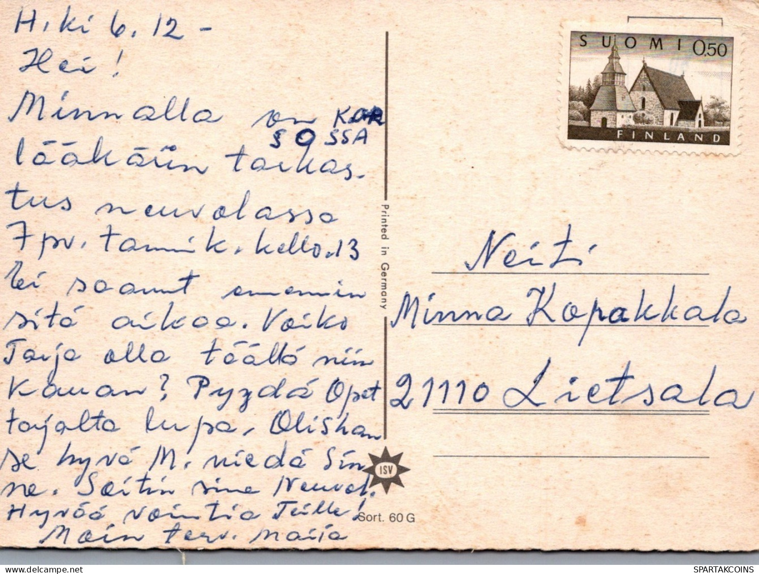 PERRO Animales Vintage Tarjeta Postal CPSM #PAN893.A - Hunde