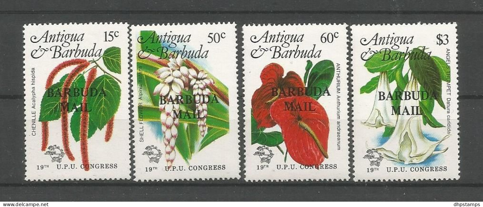 Barbuda 1984 Flowers Y.T  688/681 ** - Antigua Et Barbuda (1981-...)