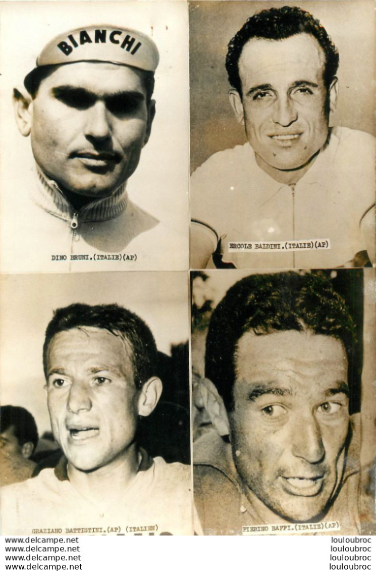 CYCLISME BRUNI - BALDINI - BATTISTINI - BAFFI  PHOTO DE PRESSE 18X13CM - Ciclismo