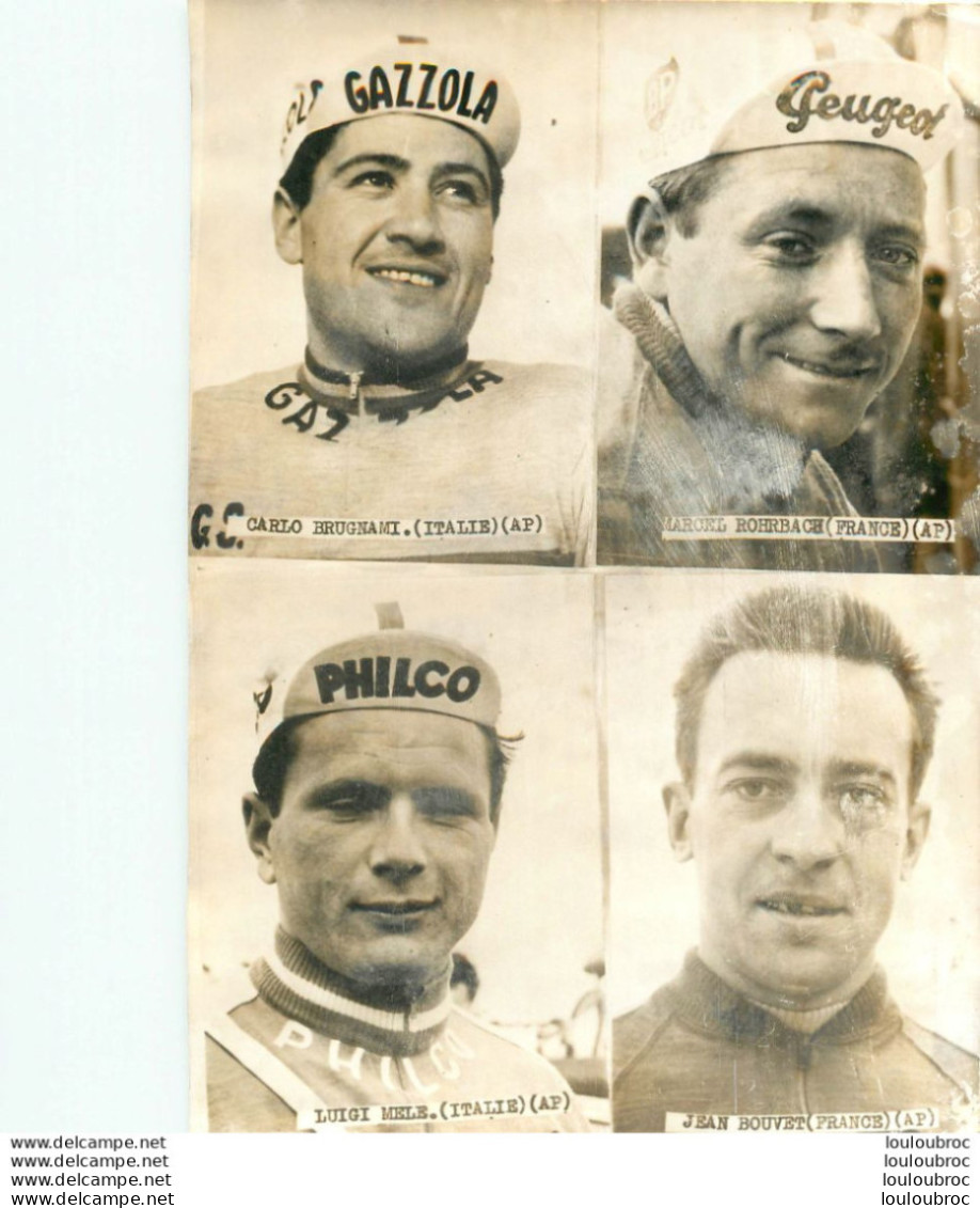 CYCLISME BRUGNAMI - ROHRBACH - MELE-  BOUVET PHOTO DE PRESSE 18X13CM - Cyclisme