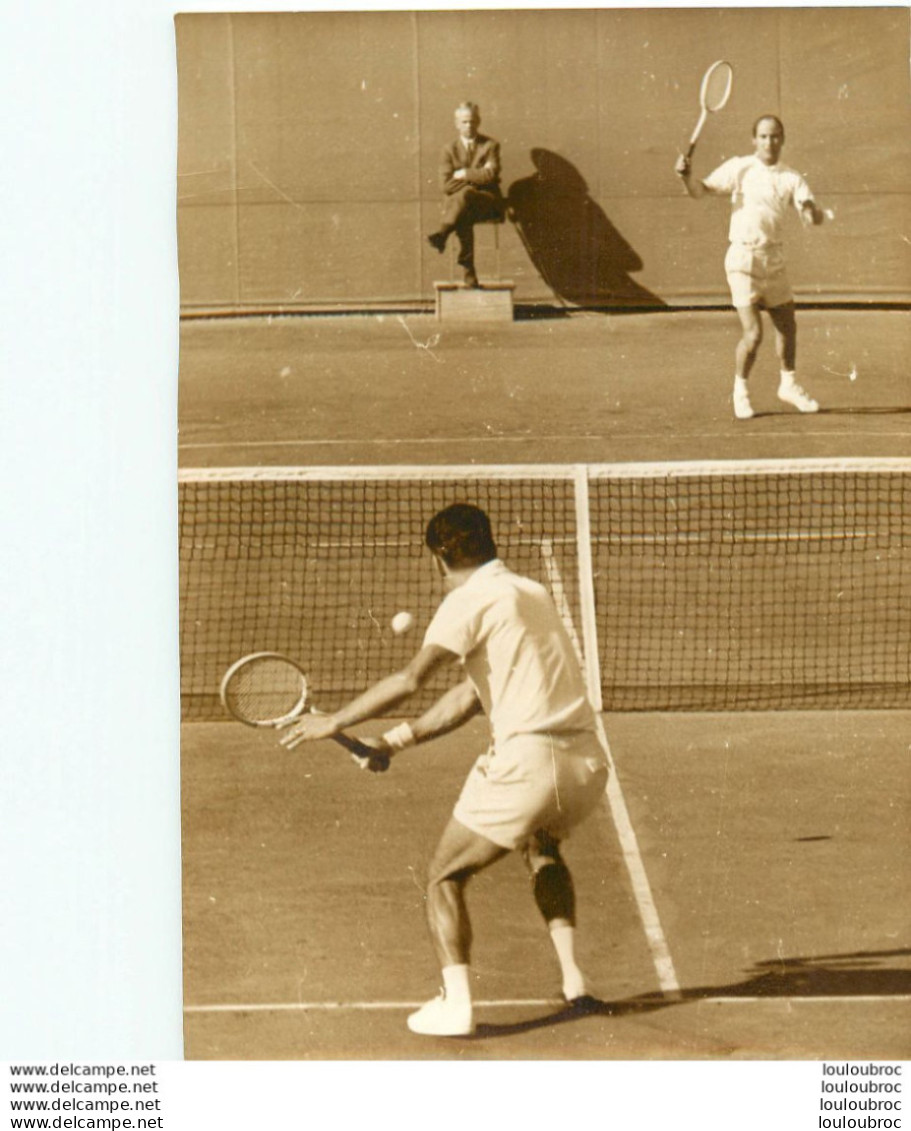 TENNIS 05/62 INTERNATIONAUX DE PARIS DARMON CONTRE PILET  PHOTO DE PRESSE 18X13CM - Sport