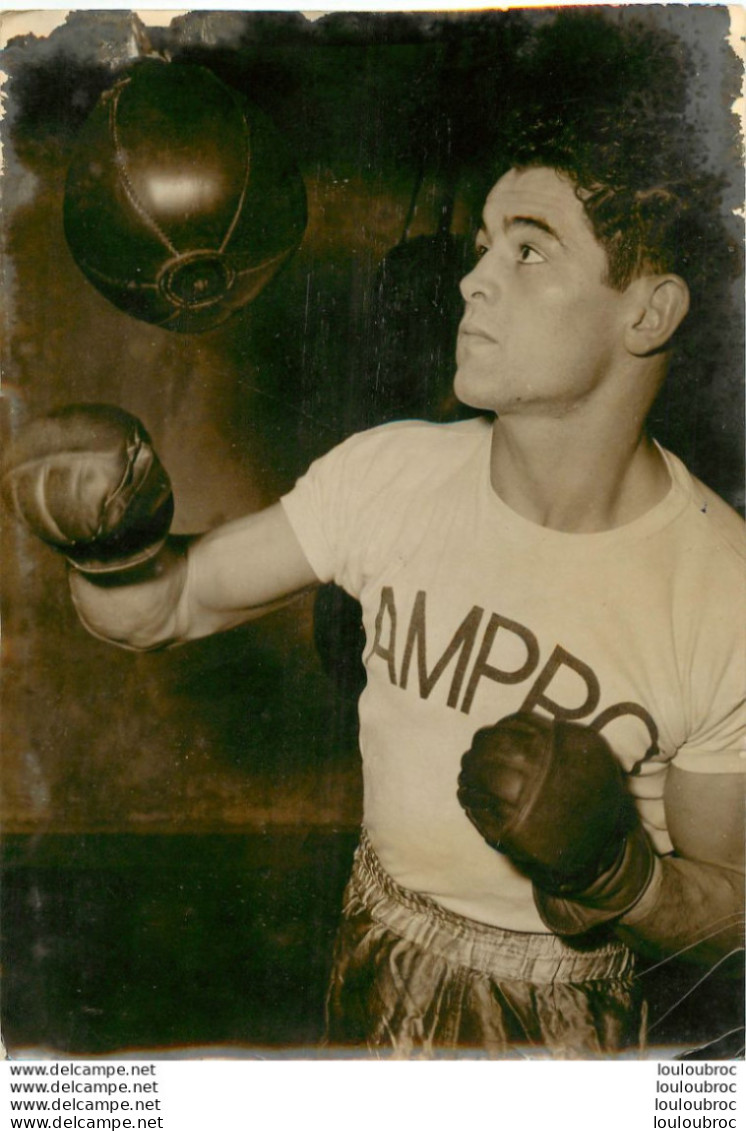 BOXE 1957 MAC ATEER BOXEUR  PHOTO DE PRESSE 18X13CM - Sport