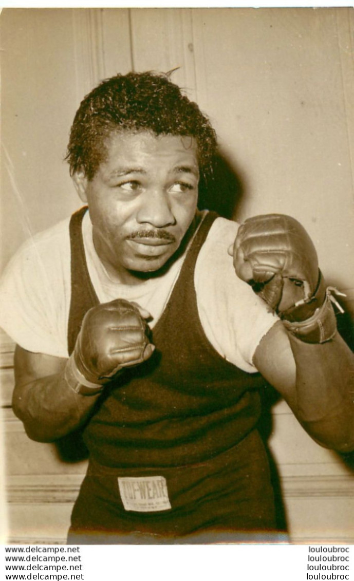 BOXE 1957 TEDDY DAVIS AVANT SON COMBAT CONTRE FELIX CHIOCCA PHOTO DE PRESSE 13X9CM R1 - Sports