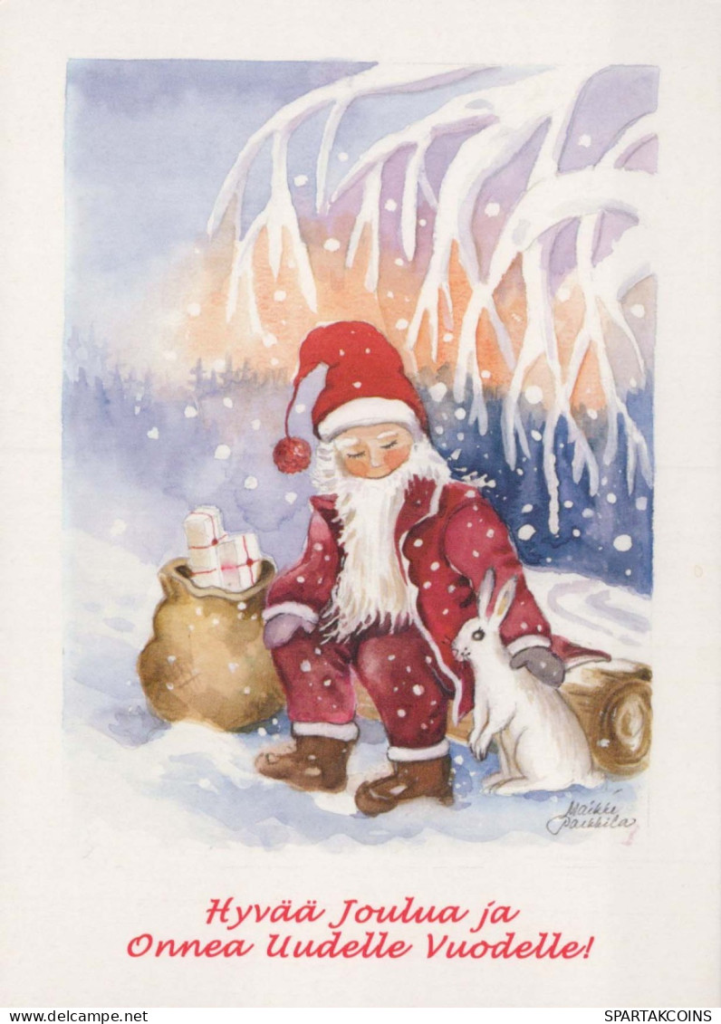WEIHNACHTSMANN SANTA CLAUS Neujahr Weihnachten Vintage Ansichtskarte Postkarte CPSM #PBL477.A - Santa Claus