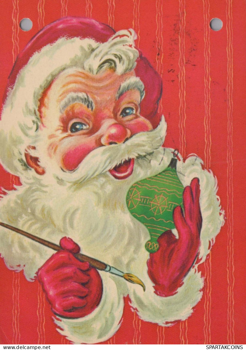 PÈRE NOËL Bonne Année Noël Vintage Carte Postale CPSM #PBL391.A - Santa Claus