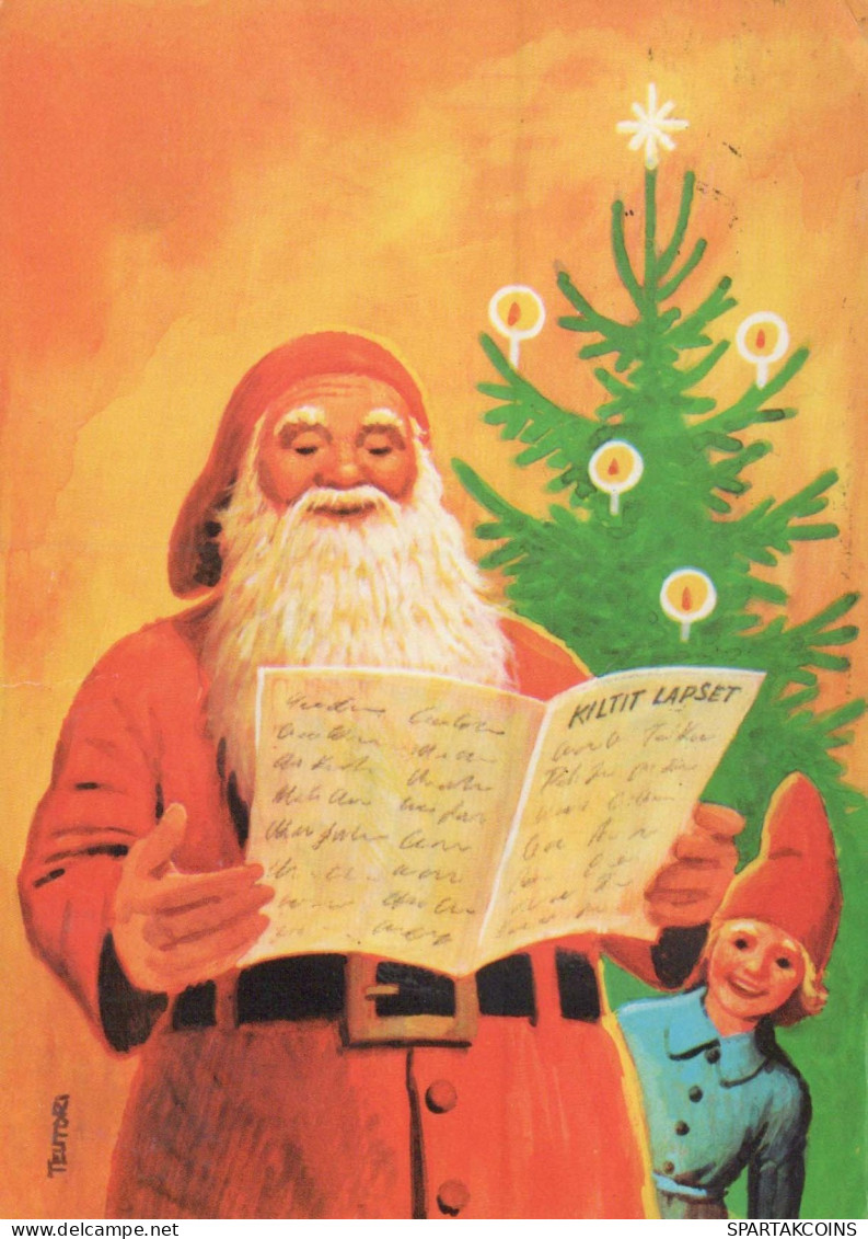 WEIHNACHTSMANN SANTA CLAUS Neujahr Weihnachten Vintage Ansichtskarte Postkarte CPSM #PBL262.A - Santa Claus