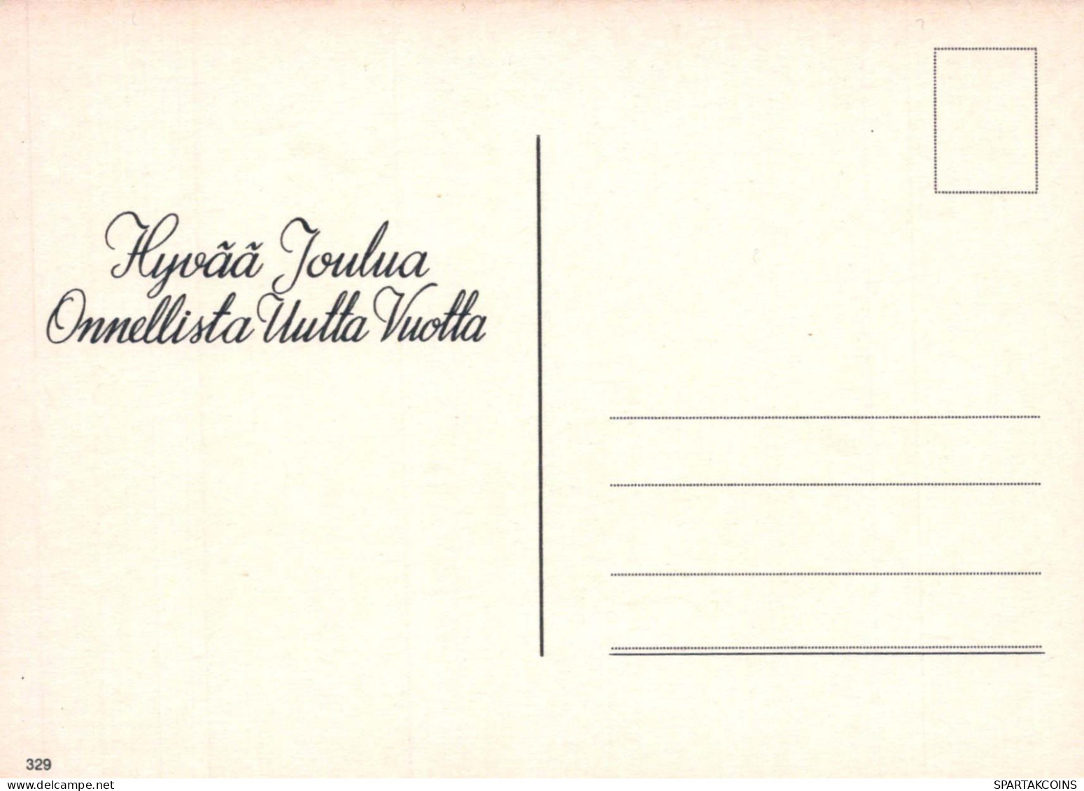 PAPÁ NOEL Feliz Año Navidad Vintage Tarjeta Postal CPSM #PBL044.A - Santa Claus