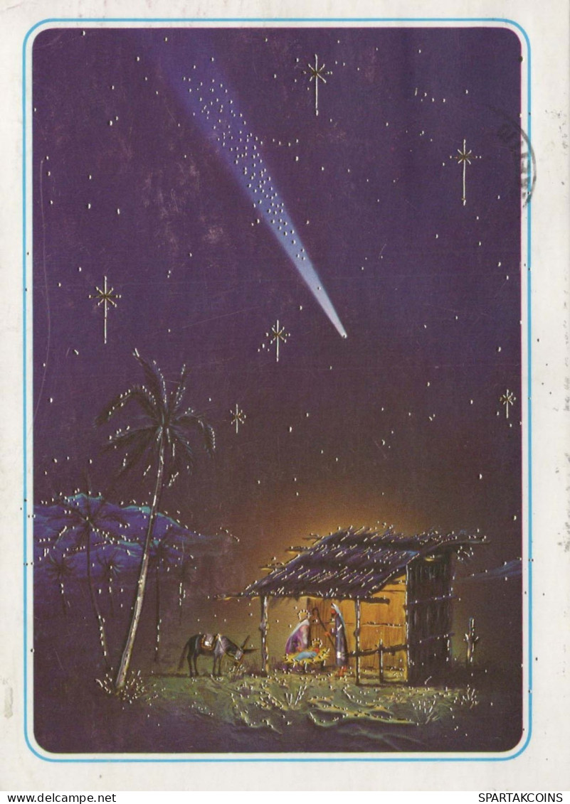 SANTOS Navidad Cristianismo Vintage Tarjeta Postal CPSM #PBB793.A - Santos