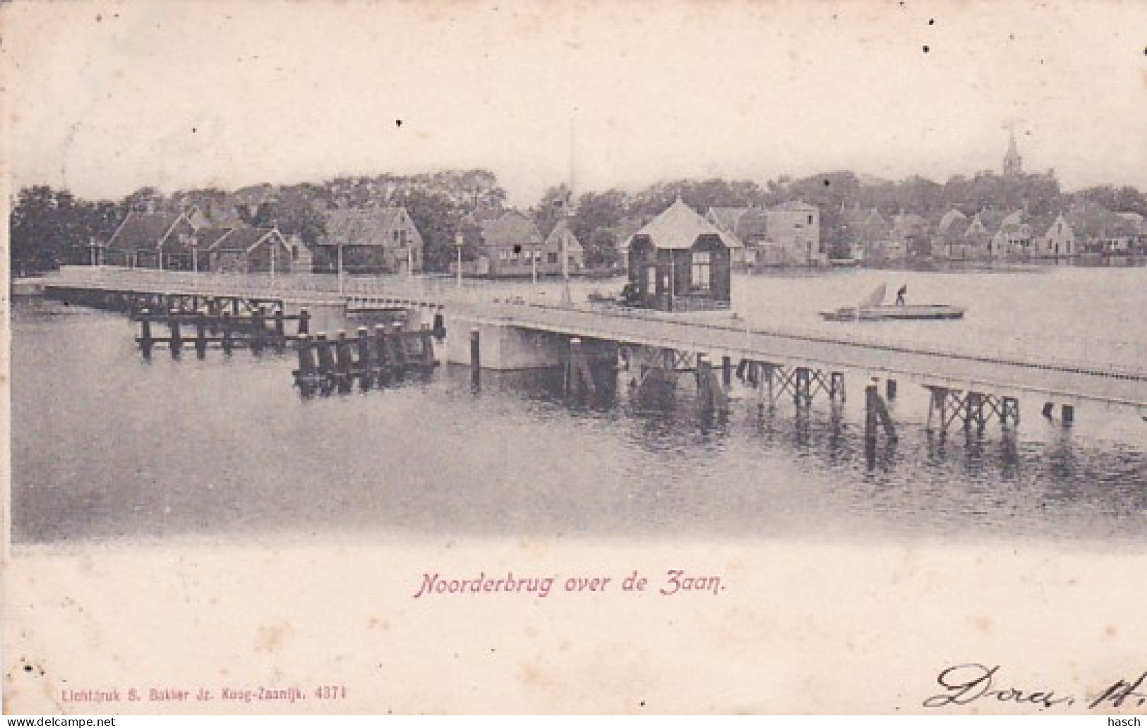 48166Noorderbrug Over De Zaan. (poststempel 1903) - Zaanstreek