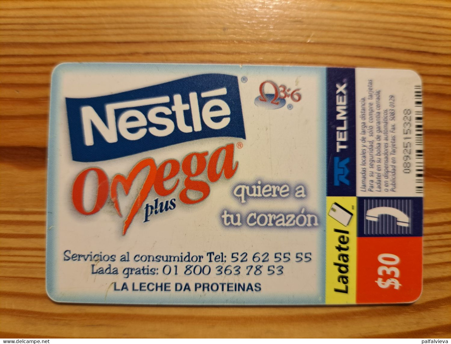 Phonecard Mexico - Nestlé Omega Plus - Mexico