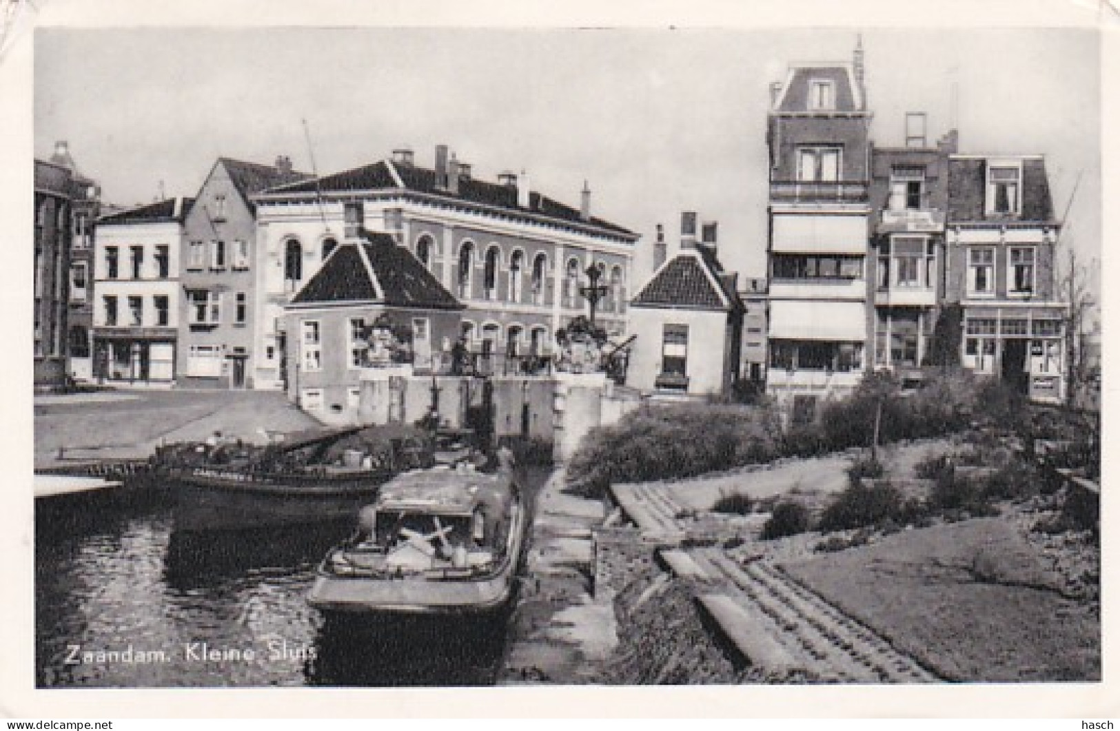 481671Zaandam, Kleine Sluis. (FOTO KAART)( Vouwen In De Hoeken) - Zaandam