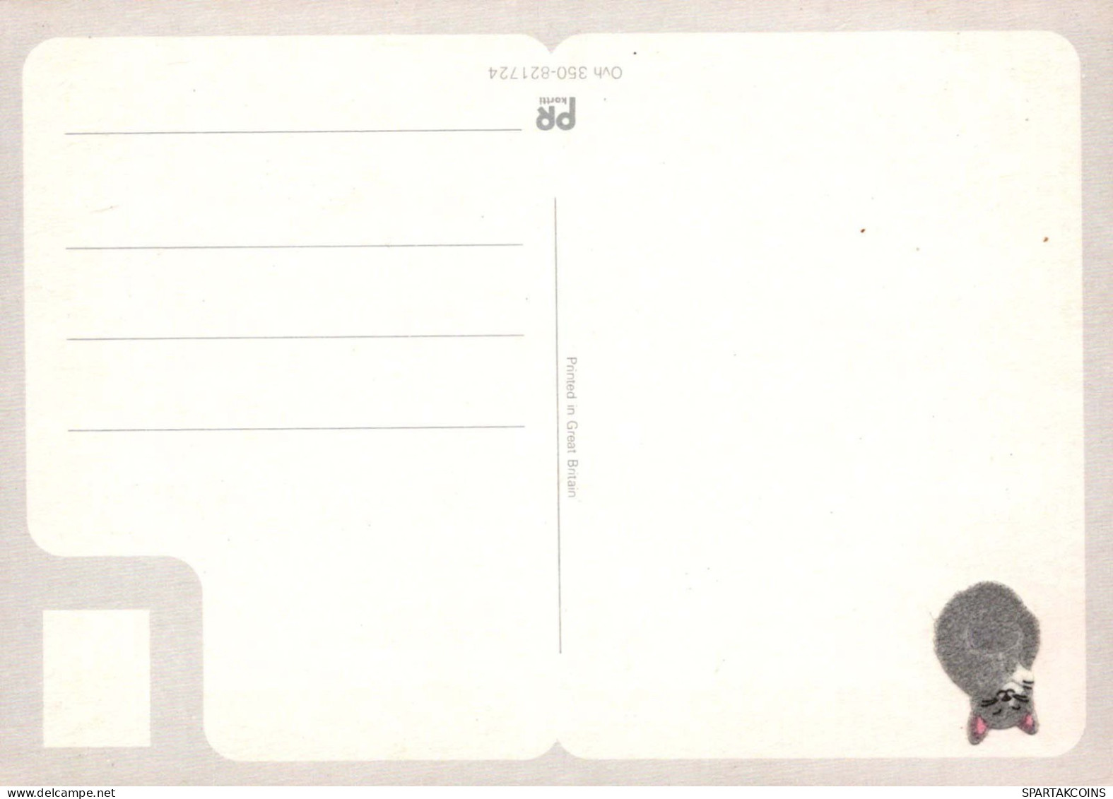 KATZE MIEZEKATZE Tier Vintage Ansichtskarte Postkarte CPSM #PBQ762.A - Chats